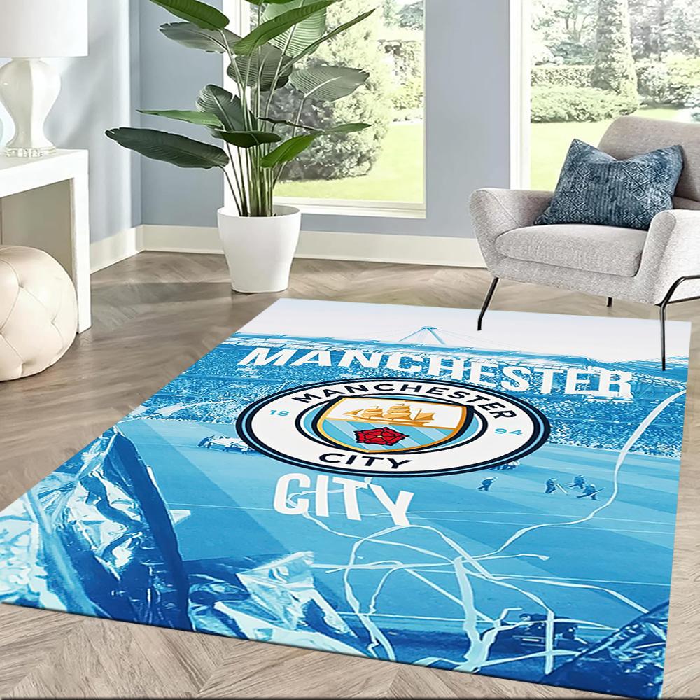 Love Manchester City Fc Square rugs are a great choice for living rooms, bedrooms, home décor, and as gifts.