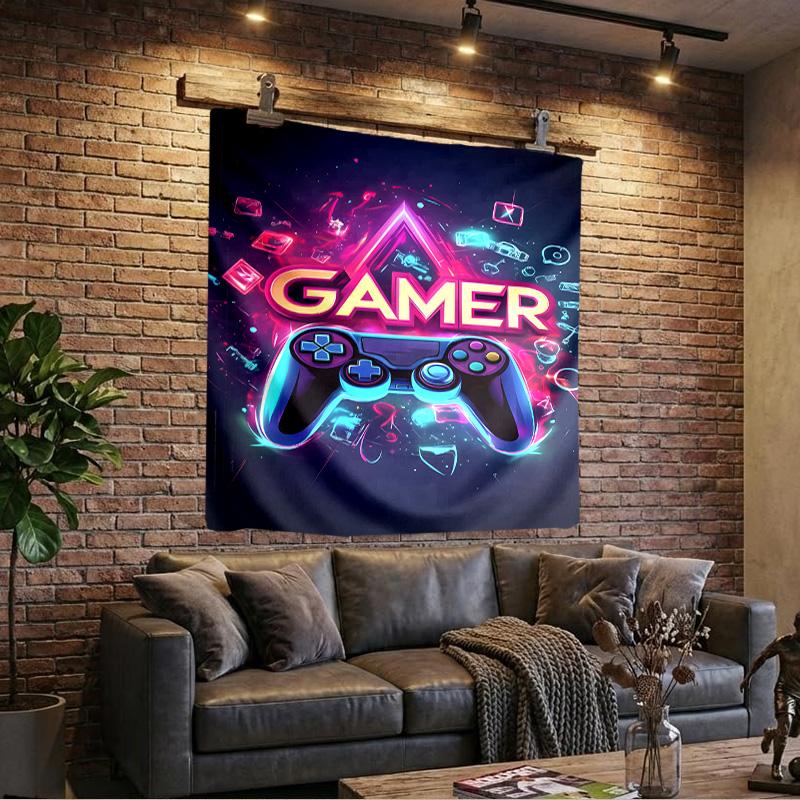 Geek Gamer Culture Printed Tapestry, Wall Hanging,Livingroom, dormitory, Large Wall Decor, Fabric Decor Fan Birthday Gifts