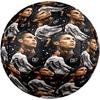 Ronaldo's Geometric Soccer Player Art Soccer Ball Size 5 Football Machine-Stitched Indoor/Outdoor Universal Football Surprise Collection Gift