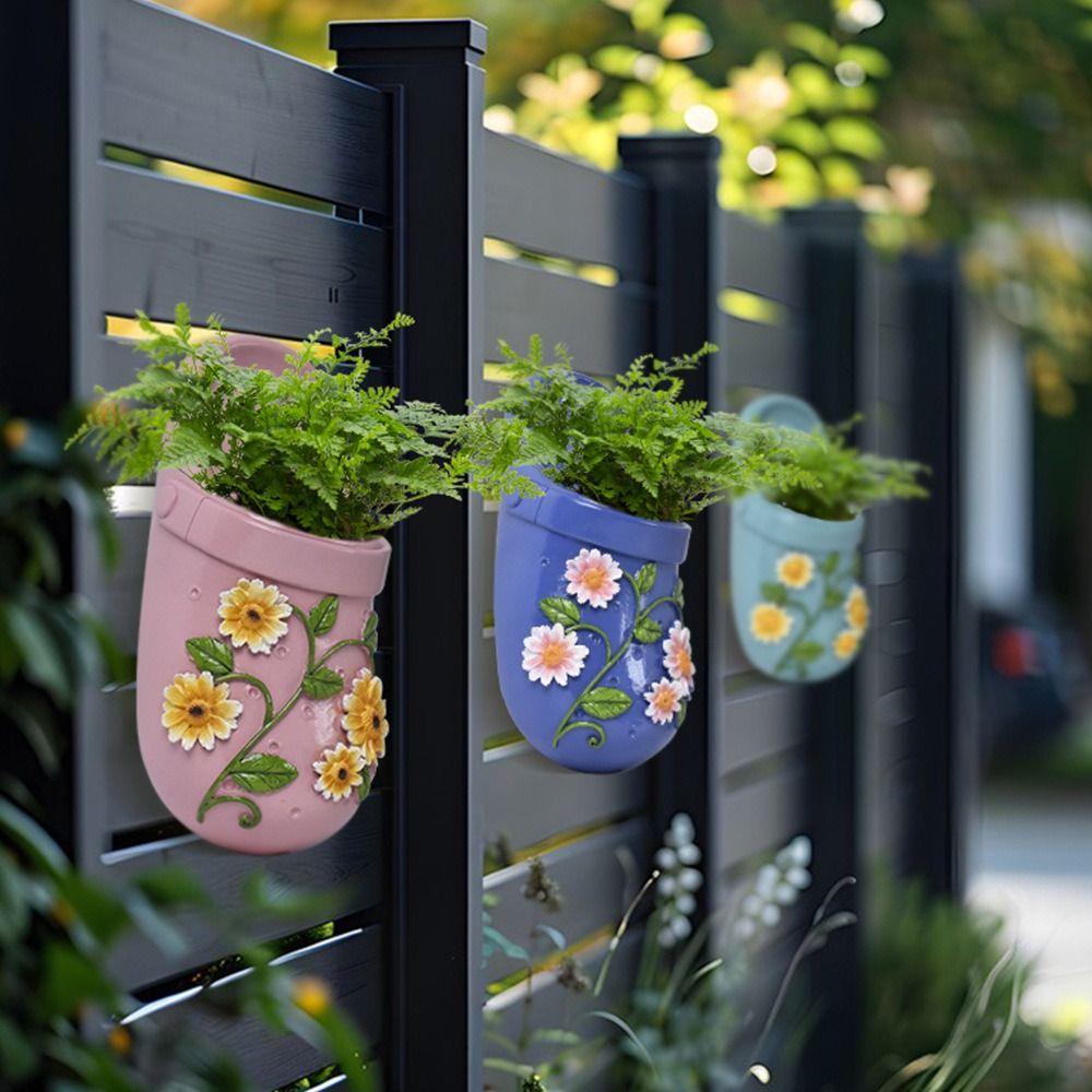 Durable Cartoon Slippers Flower Pot Resin Crafts Handmade Flower Holder Waterproof Funny Shoes Flowerpot Wedding Party