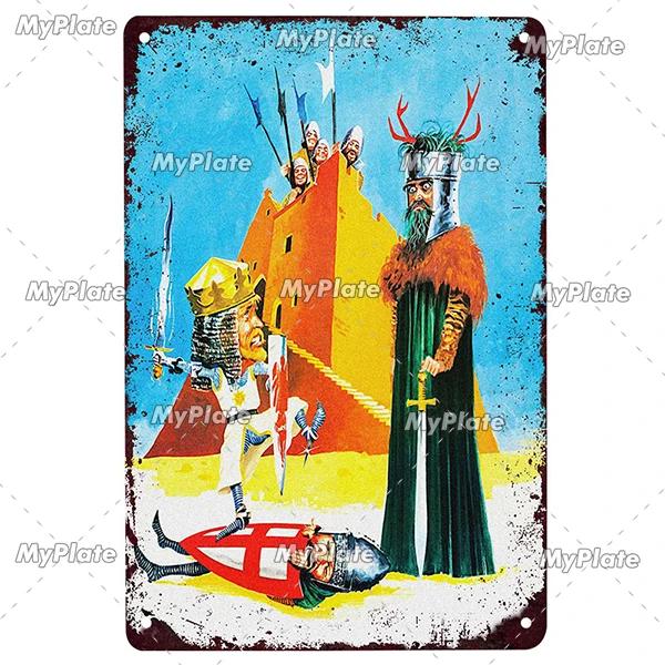 Science Fiction Film Poster Metall Zeichen Vintage Plaque Zinn Zeichen Platte Wand-dekor Für Club Mann Cave Kunst Malerei film