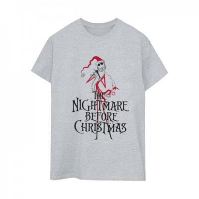 Womens/Ladies The Nightmare Before Christmas Santa Cotton Boyfriend T-Shirt