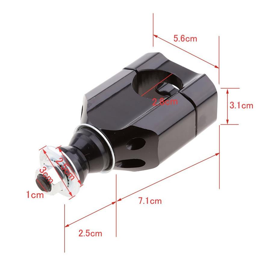 Universal Pair 28mm CNC Aluminium Motorcycle Handlebar Mount Riser Clamp Durable