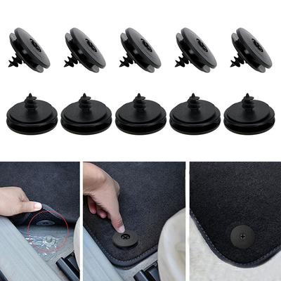 10Pcs Universal Car Floor Mat Clips Retention Holders Grips Carpet Fixing Clamps Buckles Fastener Retainer