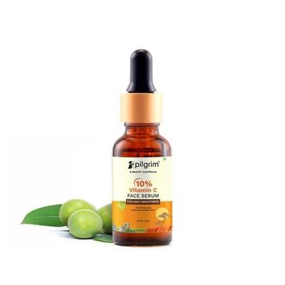 Pilgrim 10% Vitamin C Face Serum For Daily Brightness 30 Ml | Face Serum for Glowing Skin | Fragrance Free | For Men and Women | All Skin Types |