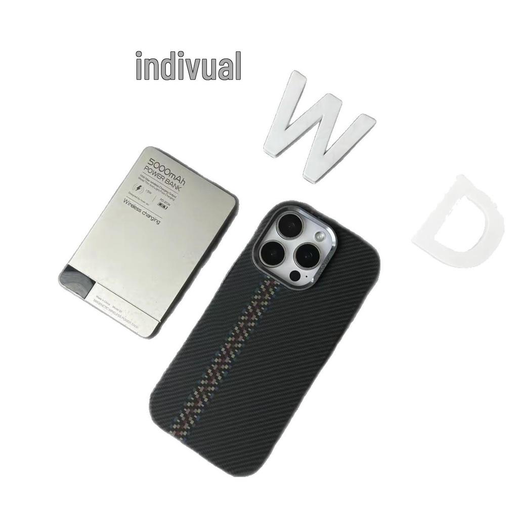 iPhone 17 Pro Max Carbon Fiber Magnetic Case - Drop-proof Protective Cover for Apple, Fits iPhone 16/15.