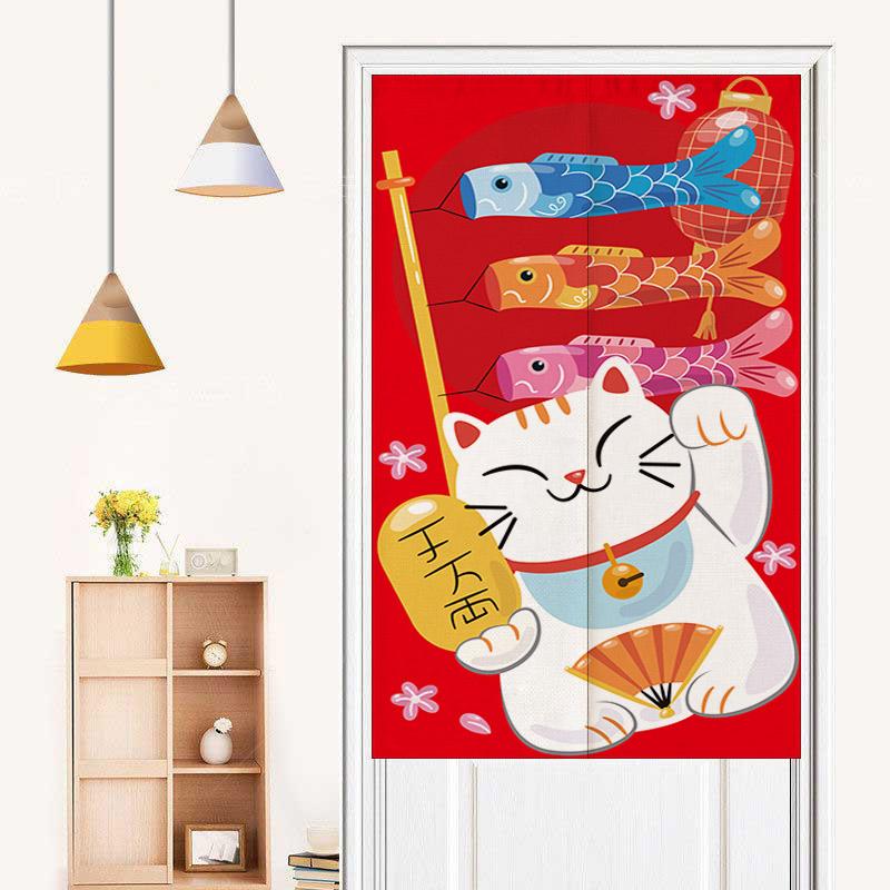 

Японская гравюра укиёэ Занавеска для двери Полузанавеска Ширма Искусство Декор для спальни ванной комнаты Занавеска Кухонная масло- и дымонепроницаемая 70x120cm