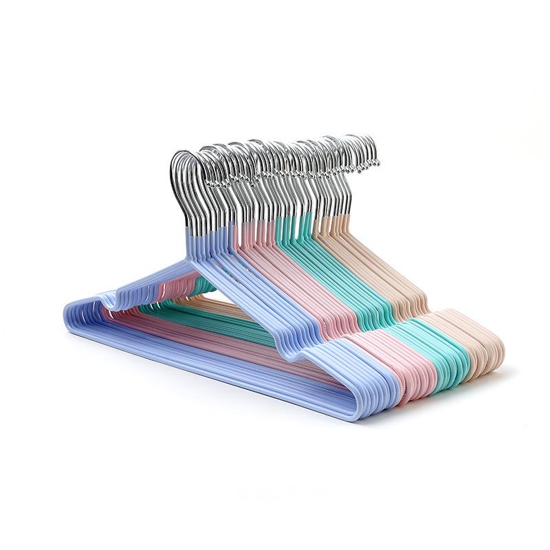 Seamless Non-Slip Clothes Hanger: Thickened and Reinforced with Plastic Coating for Home, Dorm, and Balcony Use