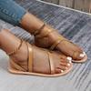Thong Sandals Summer Women Flip Flops Weaving Casual Beach Flat Shoes Rome Female Sandal Low Heels Slippers Sandalias Mujer 2025