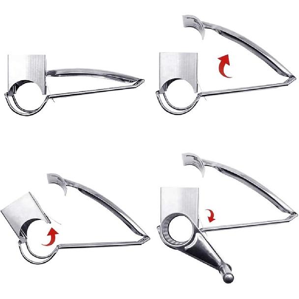 Cheese Grater, Stainless Steel Rotary Cheese Graters Shredder Handheld, Kitchen Grater for Cheese Ginger Vegetables