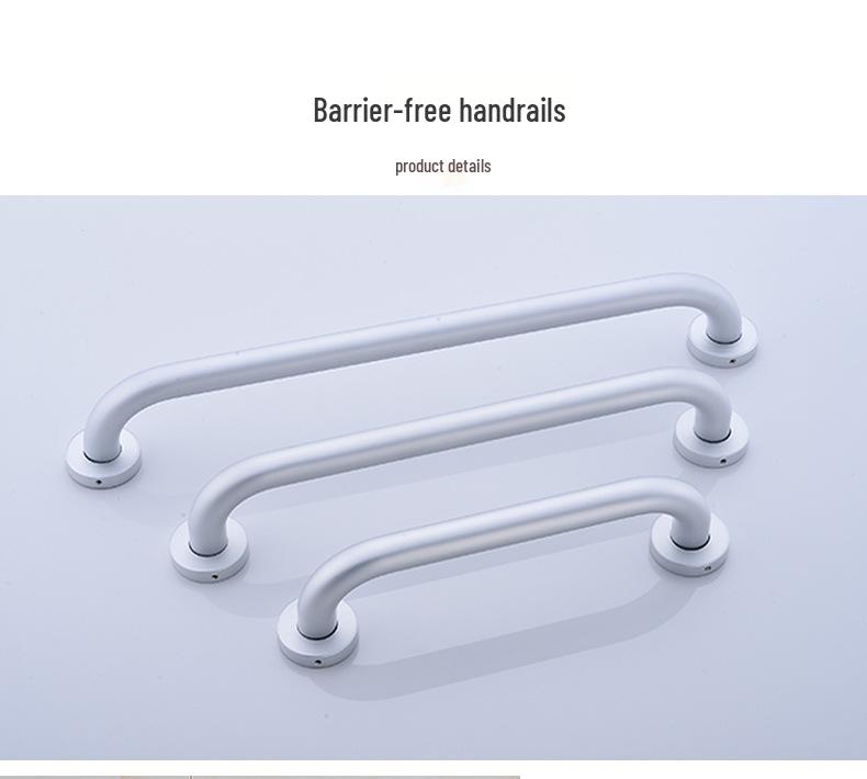 Space Aluminum Barrier-Free Toilet Handrails for Disabled & Elderly – Non-Slip Safety Support