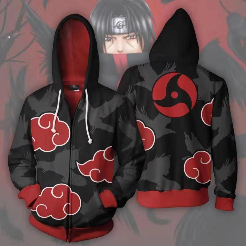 Naruto 3D-Druck Hoodie für Paare - Frühling/Herbst Stil Sportbekleidung