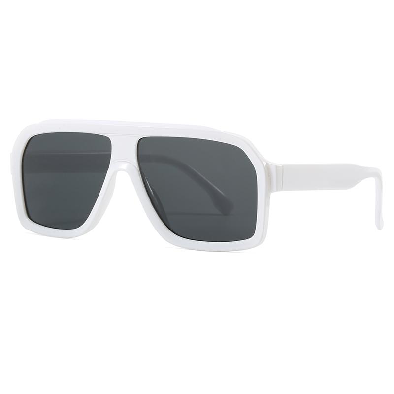 

1/6pcs Big-frame Quadrate Sun shades Women Men Thick Frame Eyewear Women Fashion Chic Polygon Sun Eyewear Black Shades W143300WW-