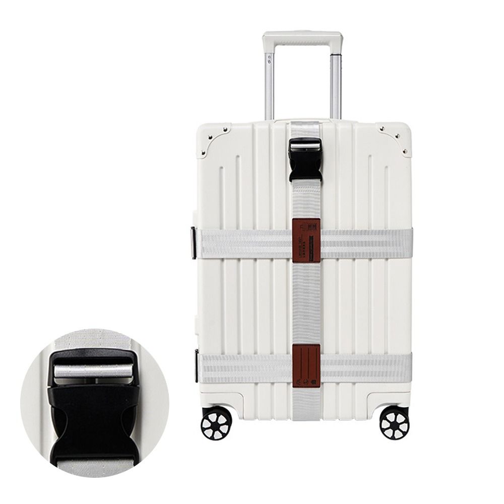 

Ремень для багажа против потери Крестообразный упаковочный ремень Фиксированный упаковочный ремень для багажа Дорожные аксессуары Silver-Without Password