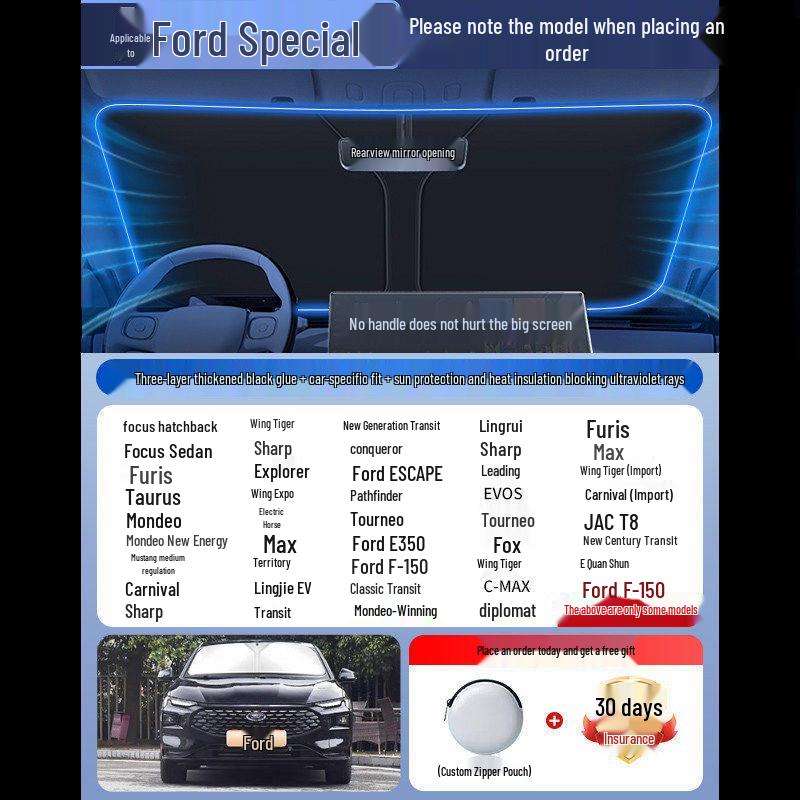 Car Sunshade Windshield Curtains - Heat Insulation & Summer Cooling