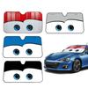 Foil Aluminium Cartoon Car Windshield Sun Shade Big Eyes Cars Front Window Visor