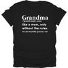 Grandma Definition T-shirt, Mother's Day Gift Shirt, Funny Grandma Tees