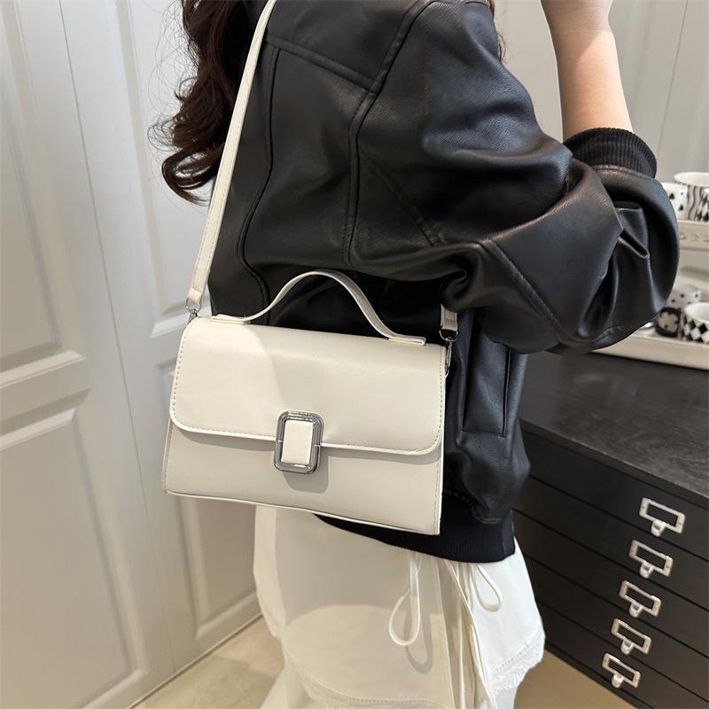 Fashion summer texture 2025 new popular retro crossbody shoulder handheld crossbody small square bag women