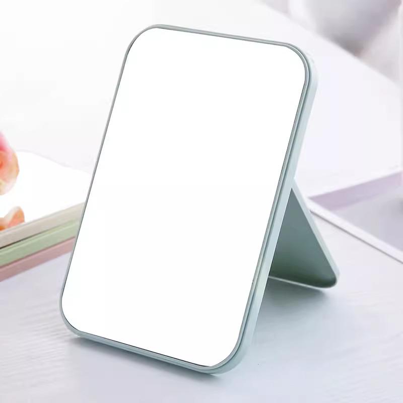 HD Single-Sided Folding Makeup Mirror - Portable Square Vanity Mirror