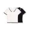 2026 Spring European & American Women's Cable Knit Short-Sleeved Sweater