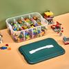 Large Transparent Toy Storage Box with Lid for Children's Building Blocks and Lego Organizer