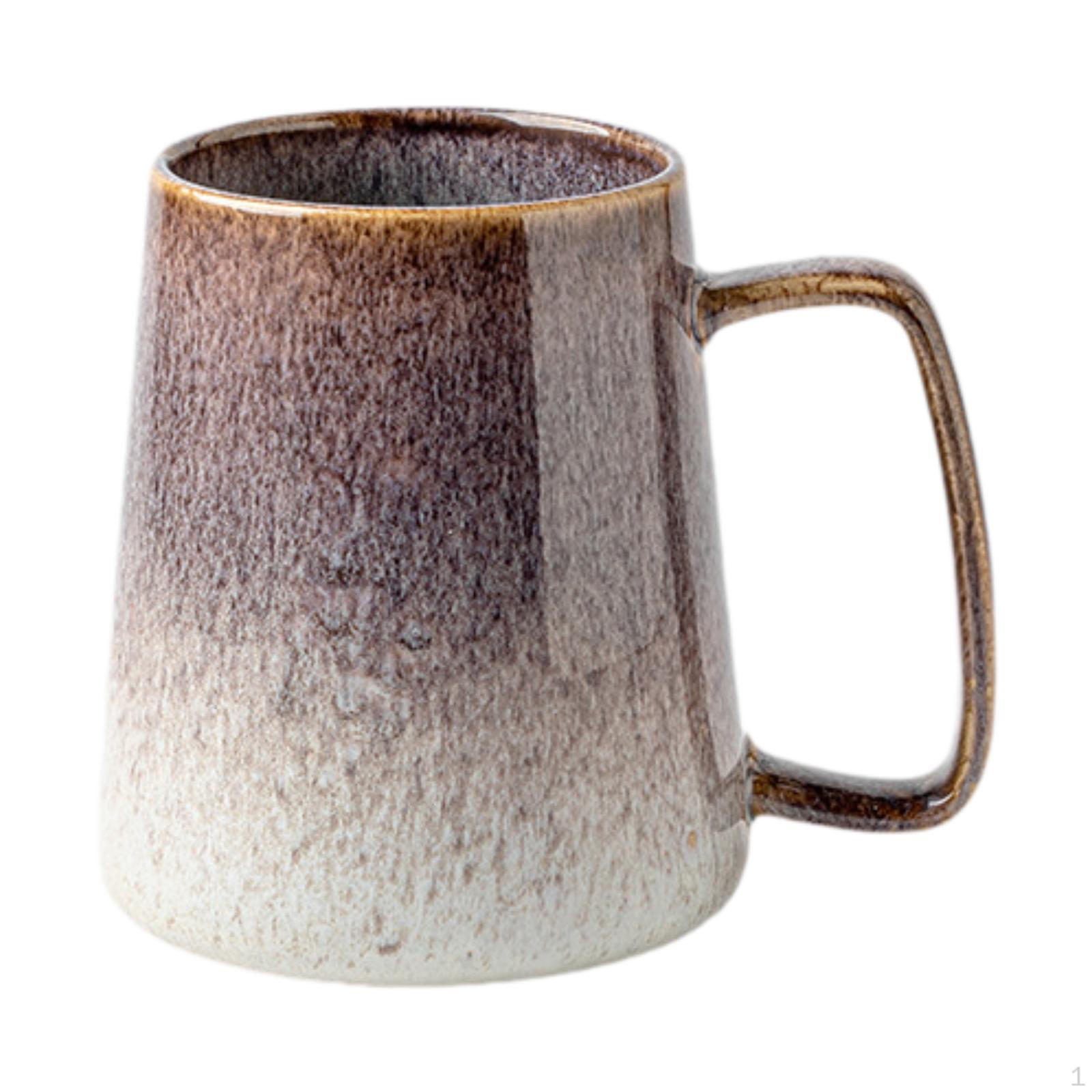 

Керамическая кружка для кофе, чашка, домашний декор, 700 мл, фарфор, современный чай для мужчин и женщин коричневый