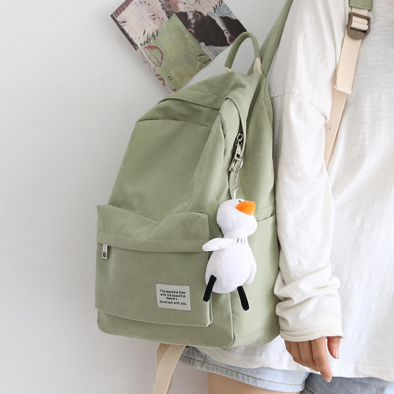

Backpack 2025 Autumn Winter New Fashion School Bag for Middle School Students Lightweight Travel Backpack Bag Light Green（Public Vers