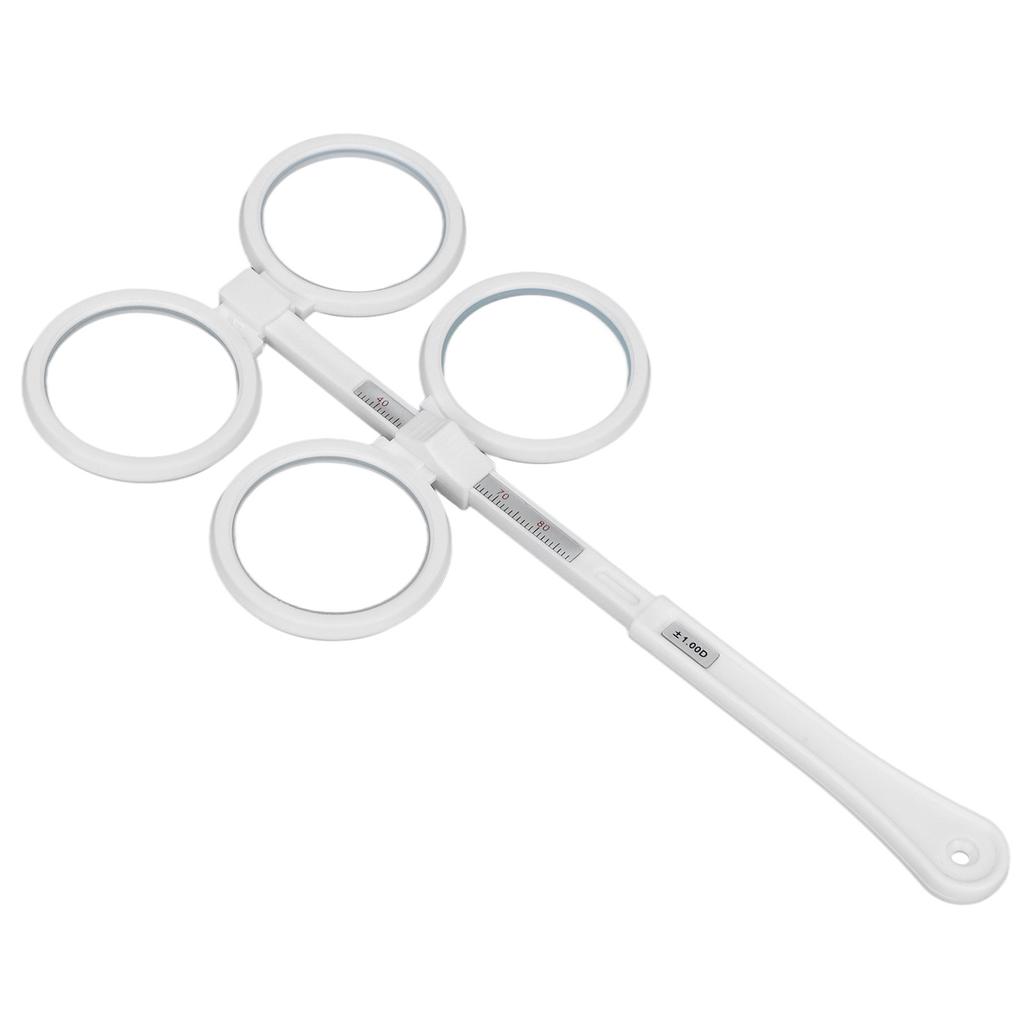 Optický flipper Plastový Nastavitelný Optometrický Flipperový Objektiv Přístroj s Kartou pro Zrakový Test pro