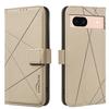 For Google Pixel 8 Case BINFEN COLOR BF35 Geometry Imprinted Leather Phone Cover RFID Blocking Wallet Stand