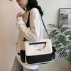 Fashionable Street Style Canvas Tote Bag With Large Capacity For Women In Spring