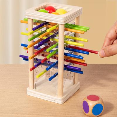 Parent-Child Interactive Wooden Stick Children'S Battle Spatial Thinking Training Puzzle Educational Balance Wooden Toy Gifts