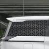 Matte Black Honeycomb Sticker for Car Side Window, Vinyl Sticker for Triangular Window Decoration,