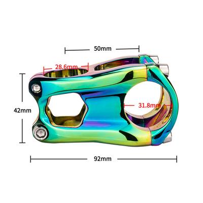 Mountain Bike Kormányszár Nagy szilárdságú CNC Alumíniumötvözet Kerékpár Kormányszár 31.8 x 50mm Kerékpáros Kiegészítők