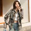 Women's 2025 Autumn/Winter Fleece-Lined Plaid Shirt: Thick, Slimming, Long-Sleeve Cotton Shirt