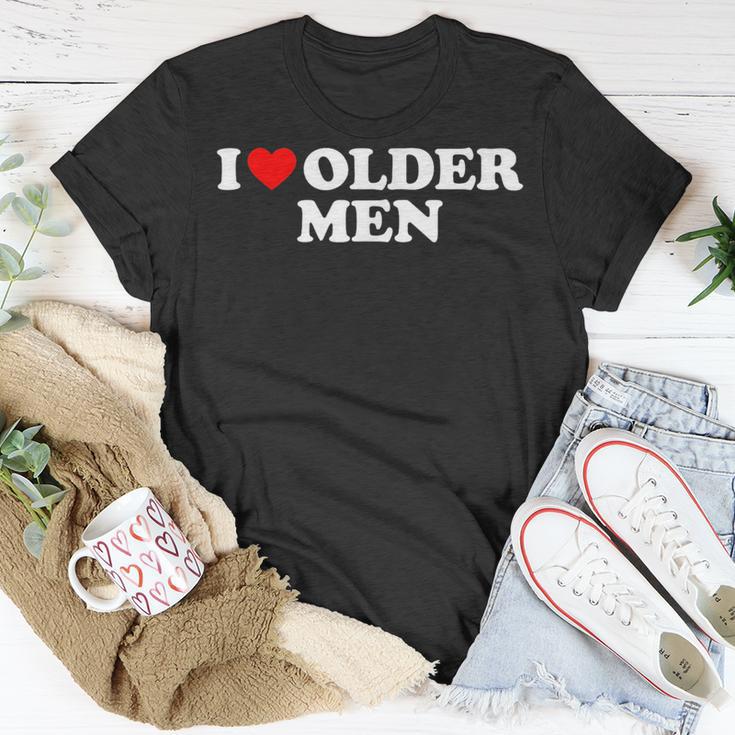 2026 Lustiges Ich Liebe Ältere Unisex T-Shirts Rotes Herz Sommer Grafik Baumwolle Streetwear Kurzarm Valentinstagsgeschenke T-Shirt