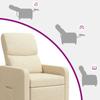 Recliner Chair Cream Polyester