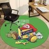 1PC Mario Bros. Plumber Office Round Area Rug, Indoor Mat Suitable For Office, Under Office Chairs Bedroom Living Room Home Decor, Room Deco110