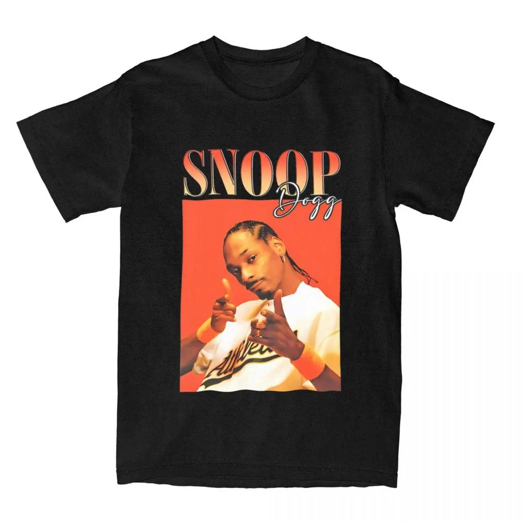 Snoop Dogg Snoop Tou T-Shirt Herren 100% Baumwolle Lustige T-Shirts Rundhals Vintage T-Shirts Kurzarm Tops