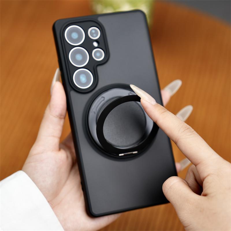 Stand Holder Magnetic Phone Case For Samsung Galaxy S26 S25 S24 S23 FE Plus Ultra A56 A36 A55 A52 A35 A34 A33 A32 A26 A24 Cover