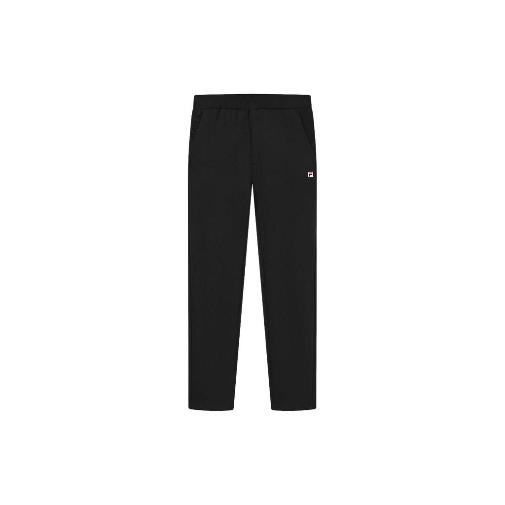 New FILA Knitted Sports Pants Men's Jet Black F51M348602ABK