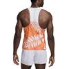 New Nike Dri Fit Running Tank Top Men's Orange FQ1363-803