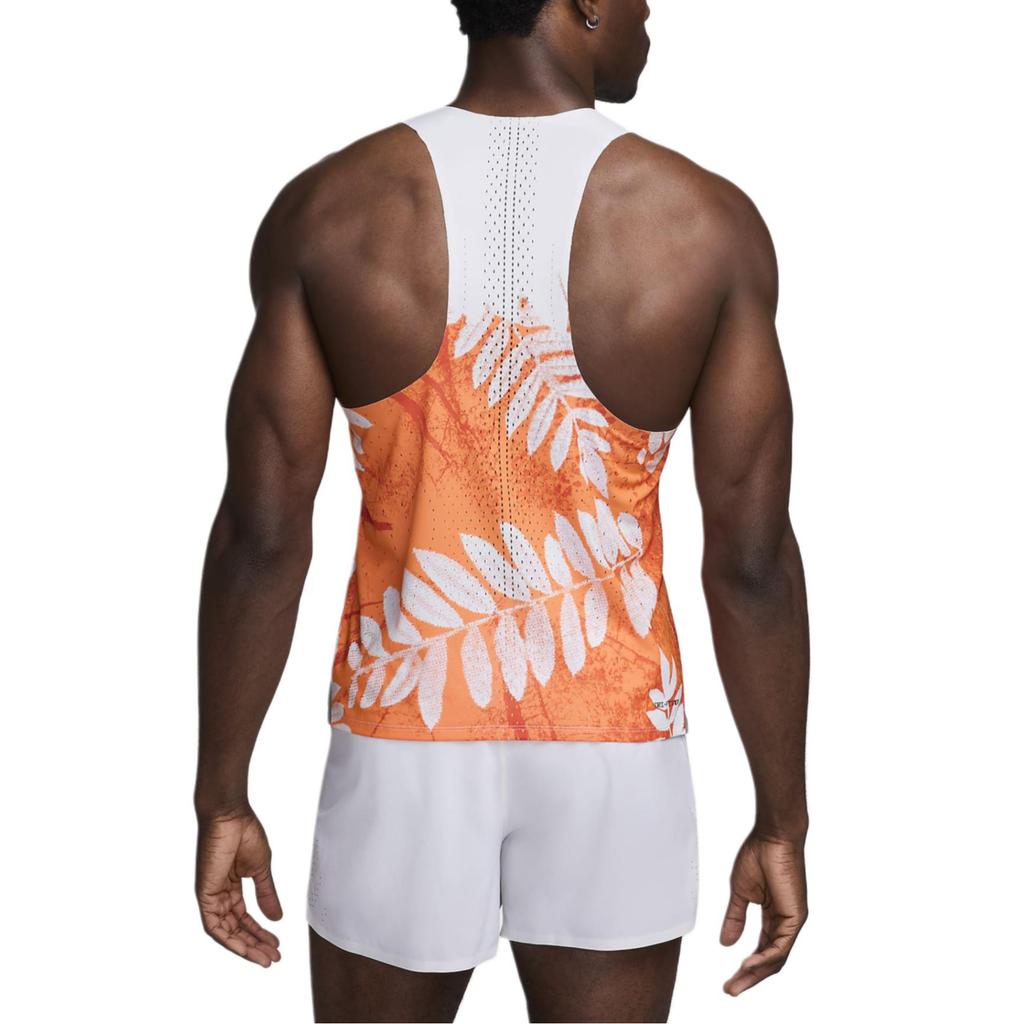 New Nike Dri Fit Running Tank Top Men's Orange FQ1363-803