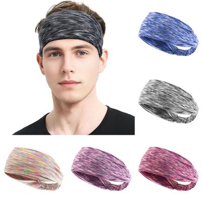 Sports Headband Sweat-Proof Elastic Hair Band Soft Lightweight Headband for Women Men Fitness Yoga Running Workout