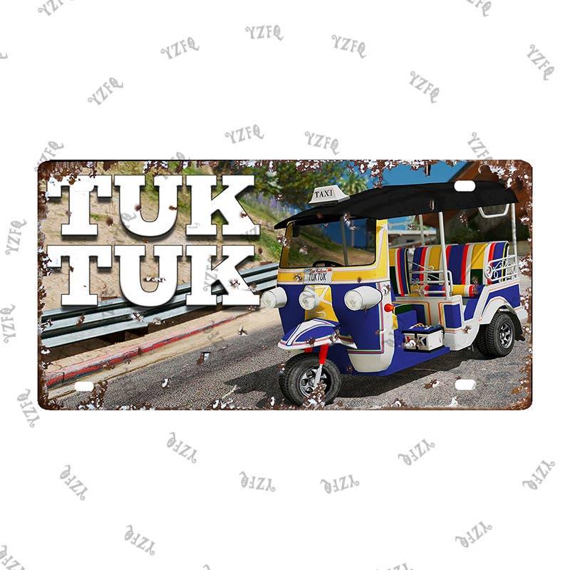 Thailand City Metal Sign Tin Poster 30X15CM Vintage Plate Tourist Souvenirs Wall Bar Home Decor Gift Customizable DC-0314A