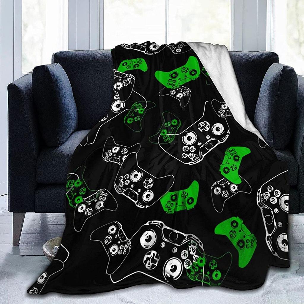 Flannel Fleece Modern Throw Blanket, Cartoon Style Koala Bears Blue Pattern Throw for Spring Recliner, Air Conditioning Blanket