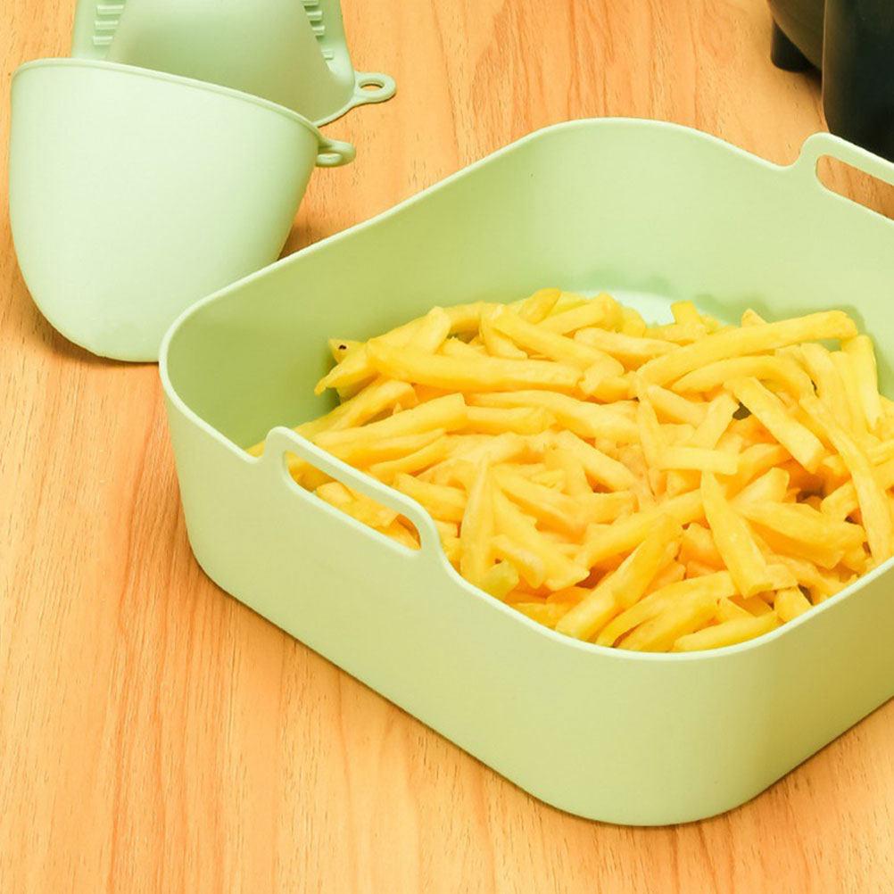 Reusable Air Fryer Silicone Liner Nonstick Heat Resistant Cooking Baking Tool Household Accessories Air Fryer Silicone Liner