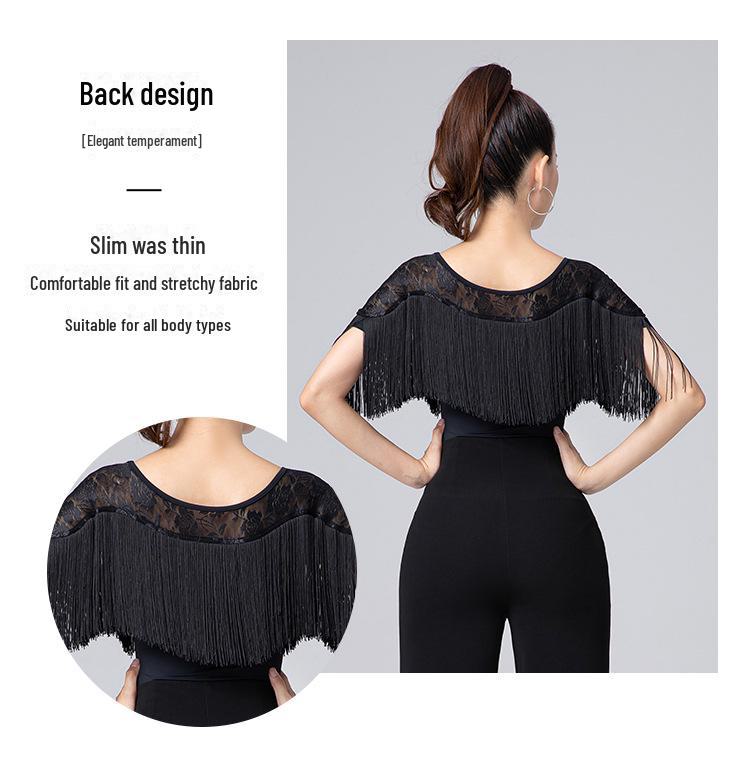 Současné tréninkové topy latinského tance pro ženy