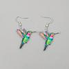 Cross border Spring Festival Colorful Bird Acrylic Earrings from Europe and America, 2024 New Hot Selling Fashion Retro Earrings