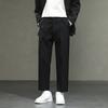 Spring and Autumn Nine-point Pants, Small Trousers, Men's Drape Slim Fit, Small-footed Casual Pants, Men's Straight Loose Suit Pants