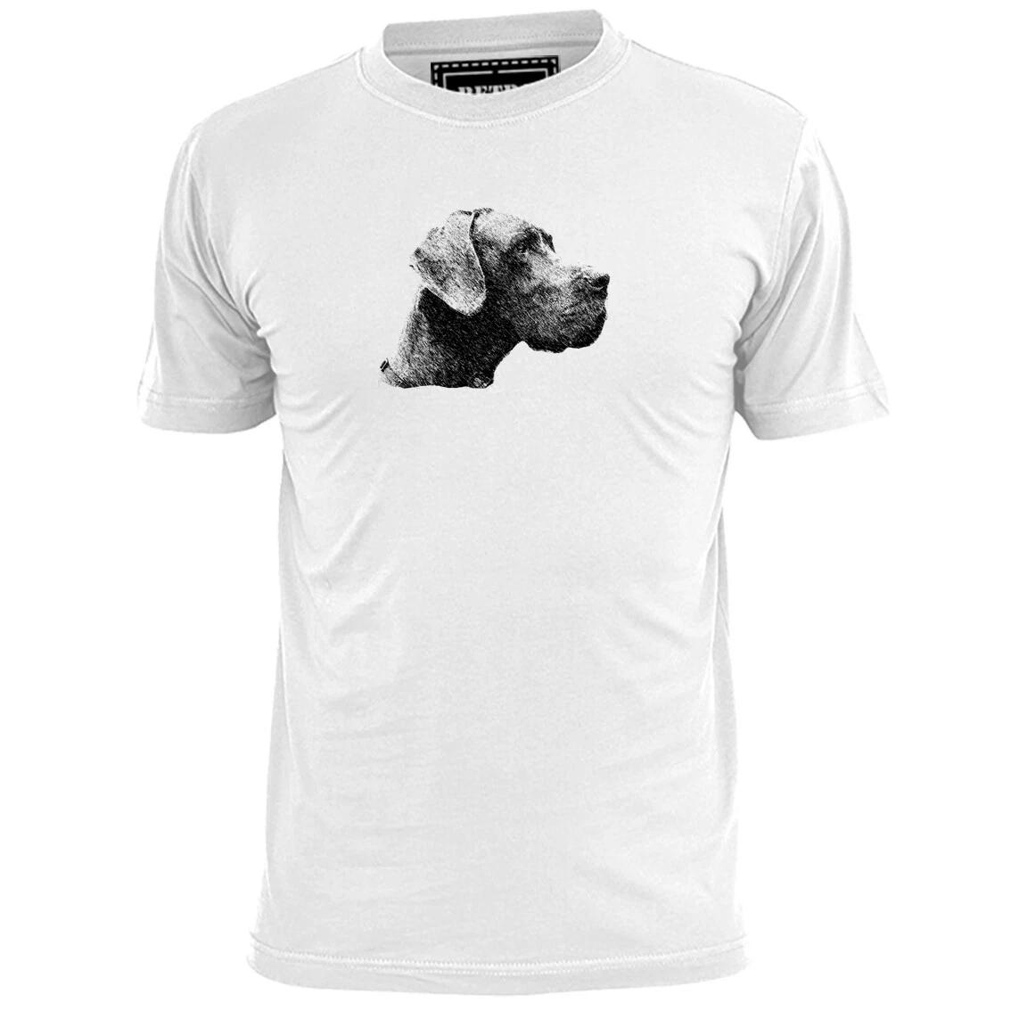 Mens Great Dane Dog Head T shirt Pets Mans Best Friend Pooch S